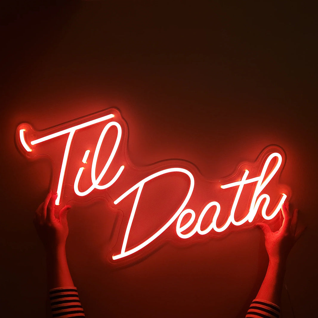 Til Death Neon Dekor