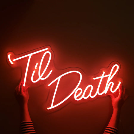 Til Death Neon Dekor