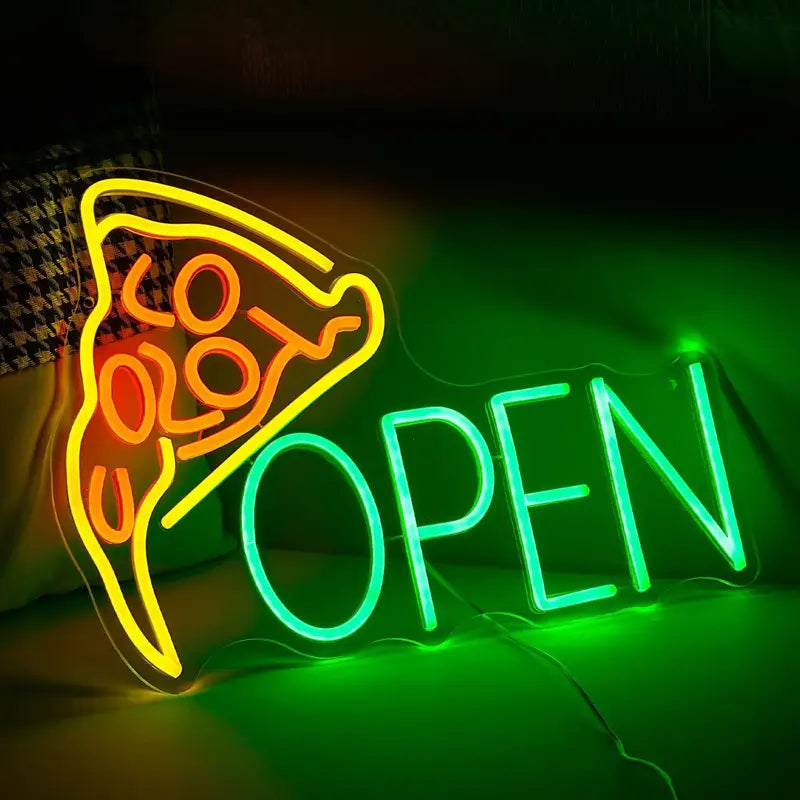 Pizza Open Neon LED Aydınlatma