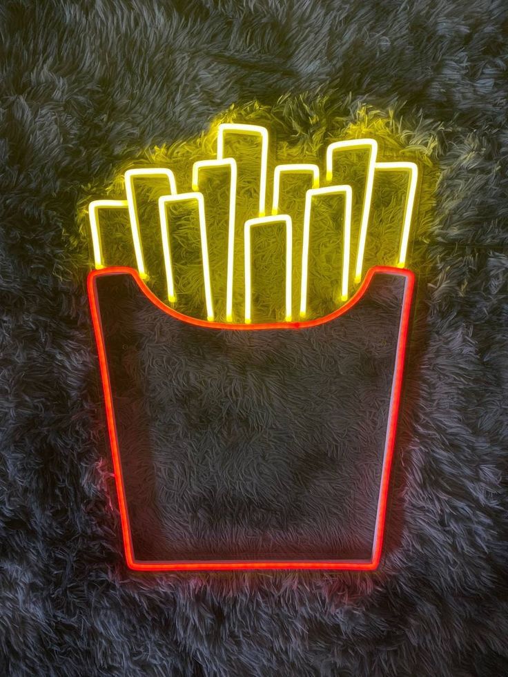 Patates Kızartması Neon LED Aydınlatma