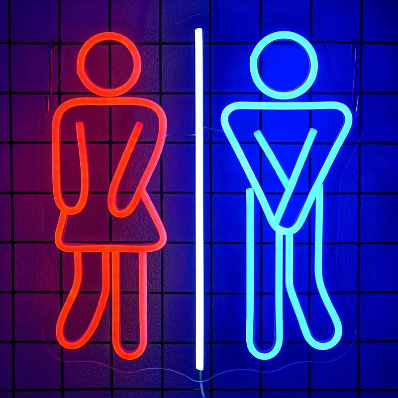 Bay Bayan WC Neon LED Tabela