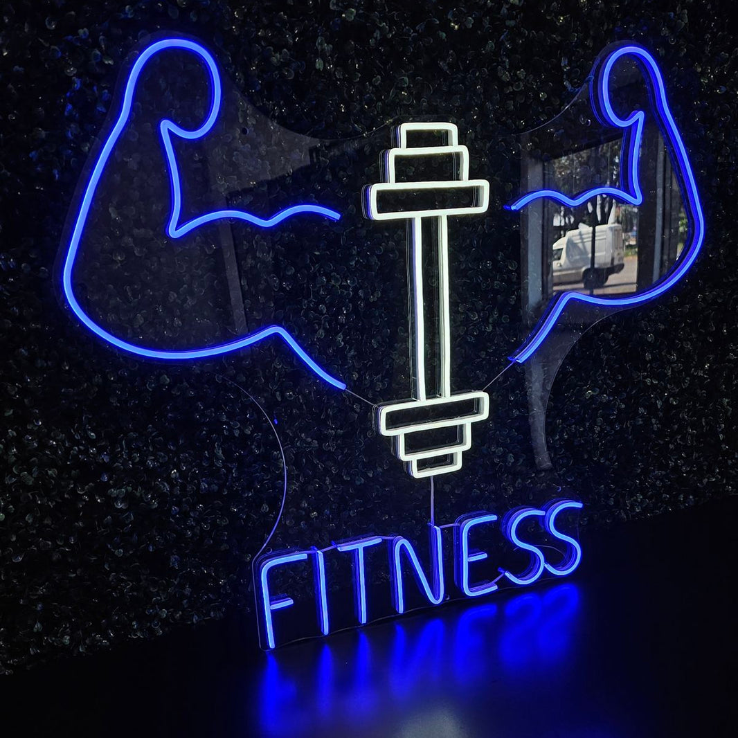 Fitness Neon LED Dekor
