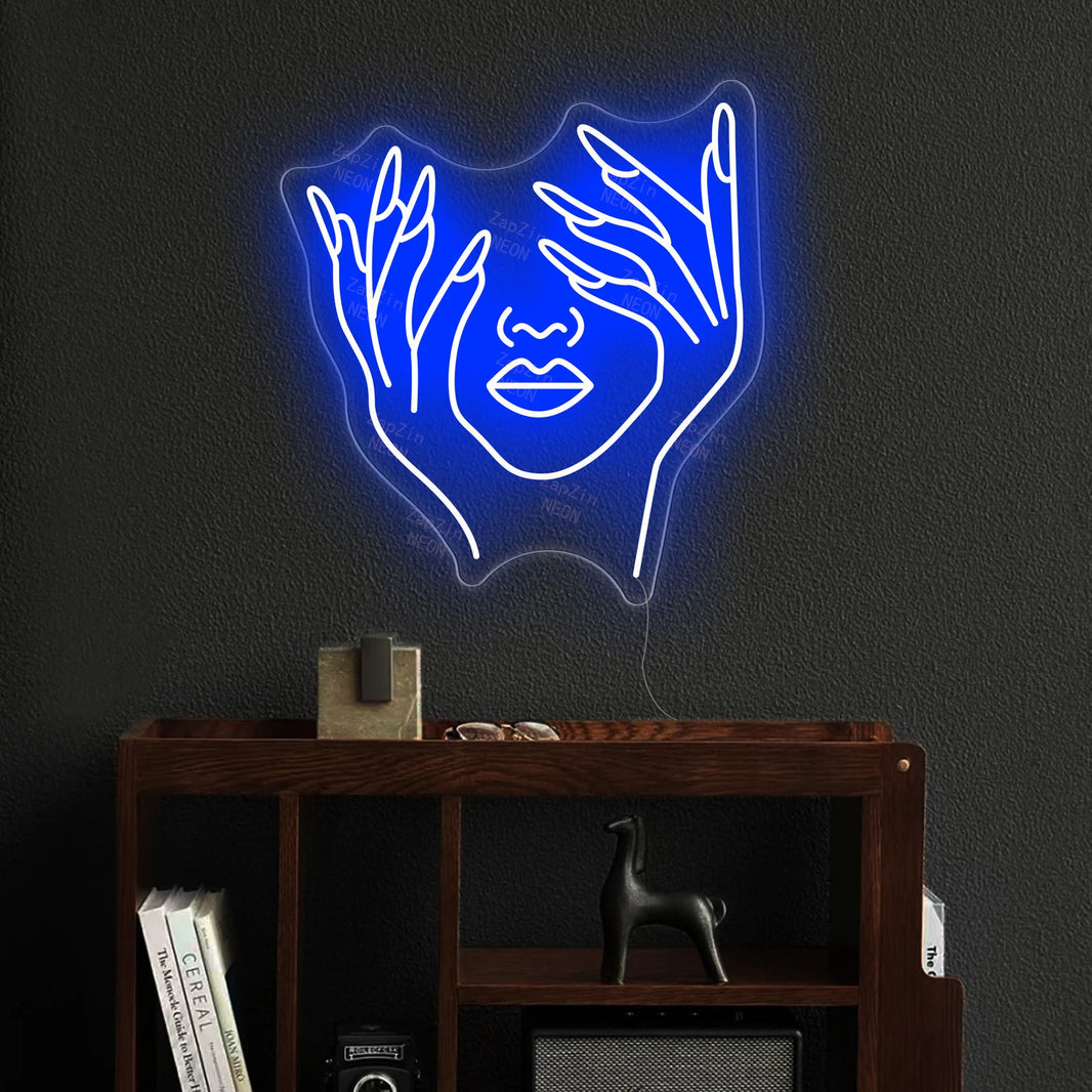 Tırnaklar Güzellik Salonu Manikür Pedikür Kuaför Neon LED Tabela