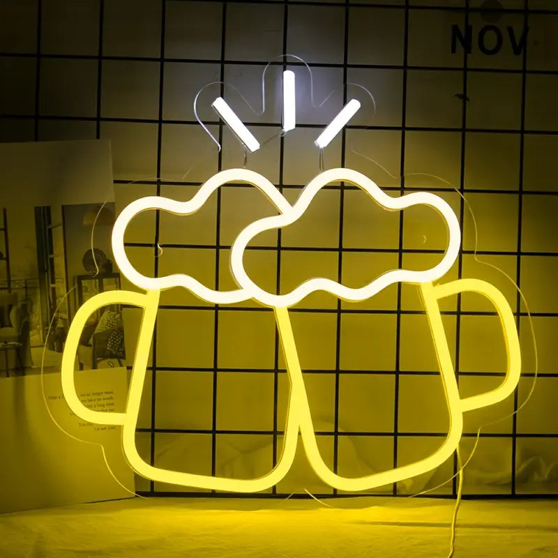 Bira Kupaları Dekoratif Neon Led