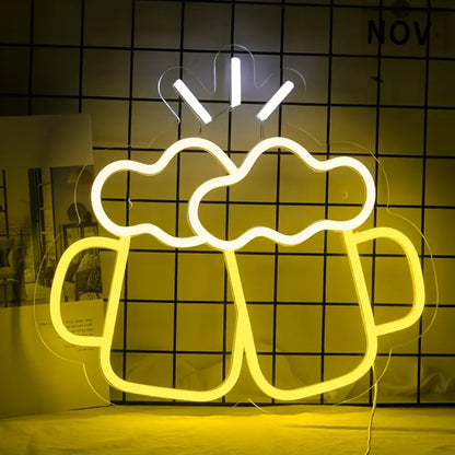 Bira Kupaları Dekoratif Neon Led