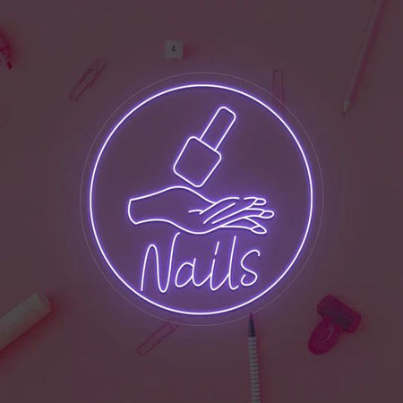 LED Neon Işık Manikür Dükkanı Duvar Dekorasyon Güzellik Dekor