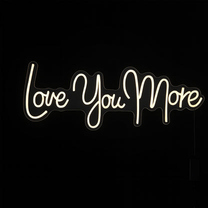 Love You More Neon LED Dekor