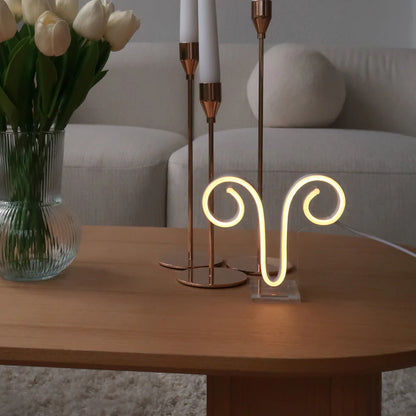 Koç Burcu Masaüstü Neon Led Tabela
