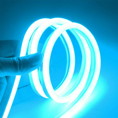 2.5 cm'de Kesilebilir Buz Mavi Neon LED IP64 – 12V Esnek Neon Şerit Aydınlatma