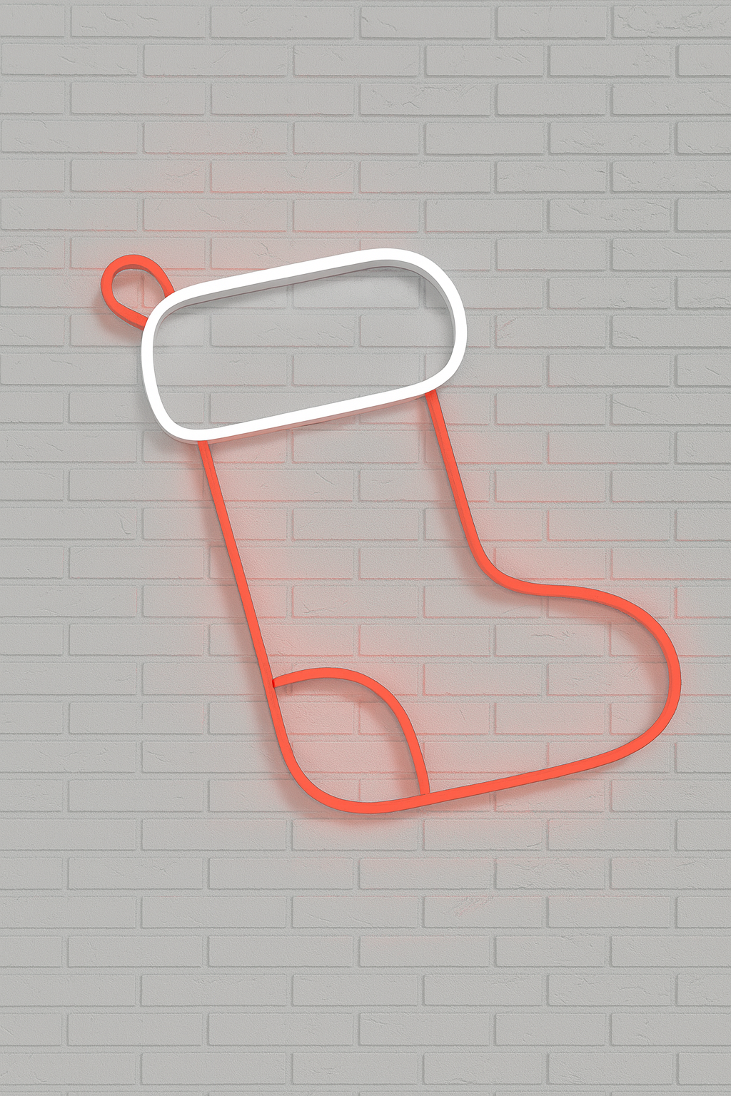 Yılbaşı Temalı Çorap Dekor Işık Neon LED