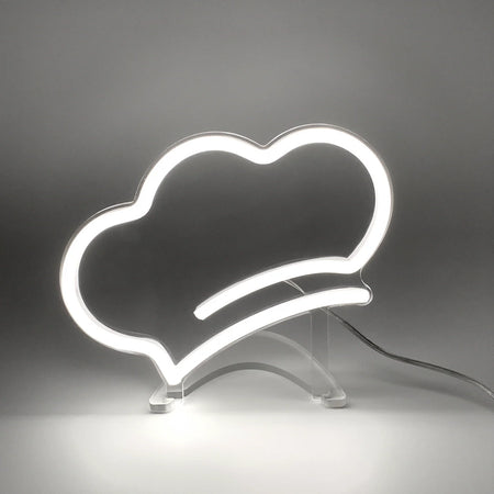 Mini Şef Şapkası Neon Led Işık