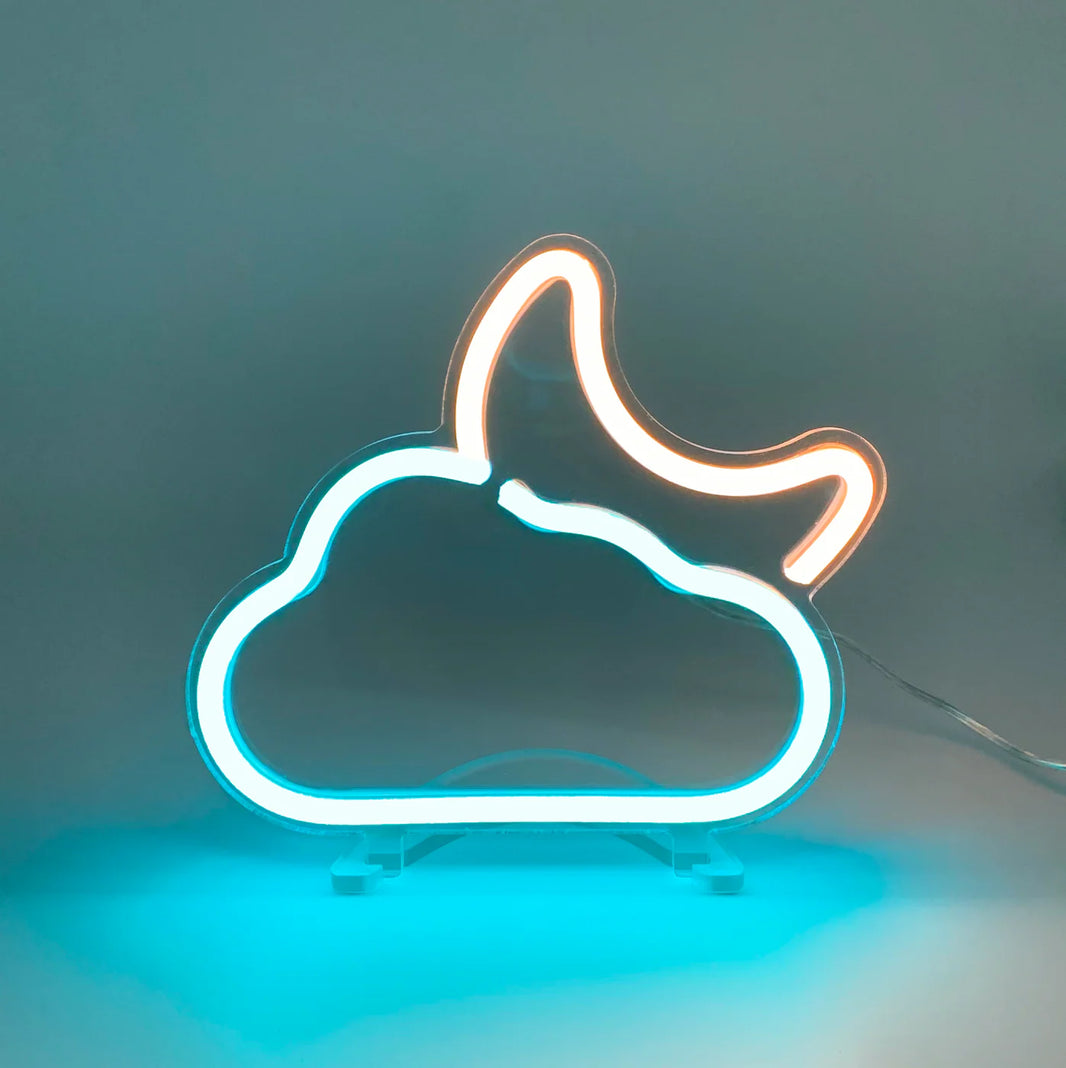 Mini Bulut ve Ay Neon Led Işık