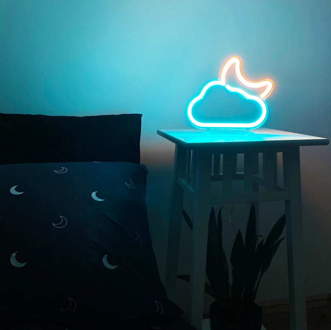 Mini Bulut ve Ay Neon Led Işık
