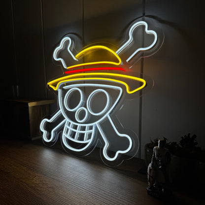 One Piece Logo Neon LED Dekor