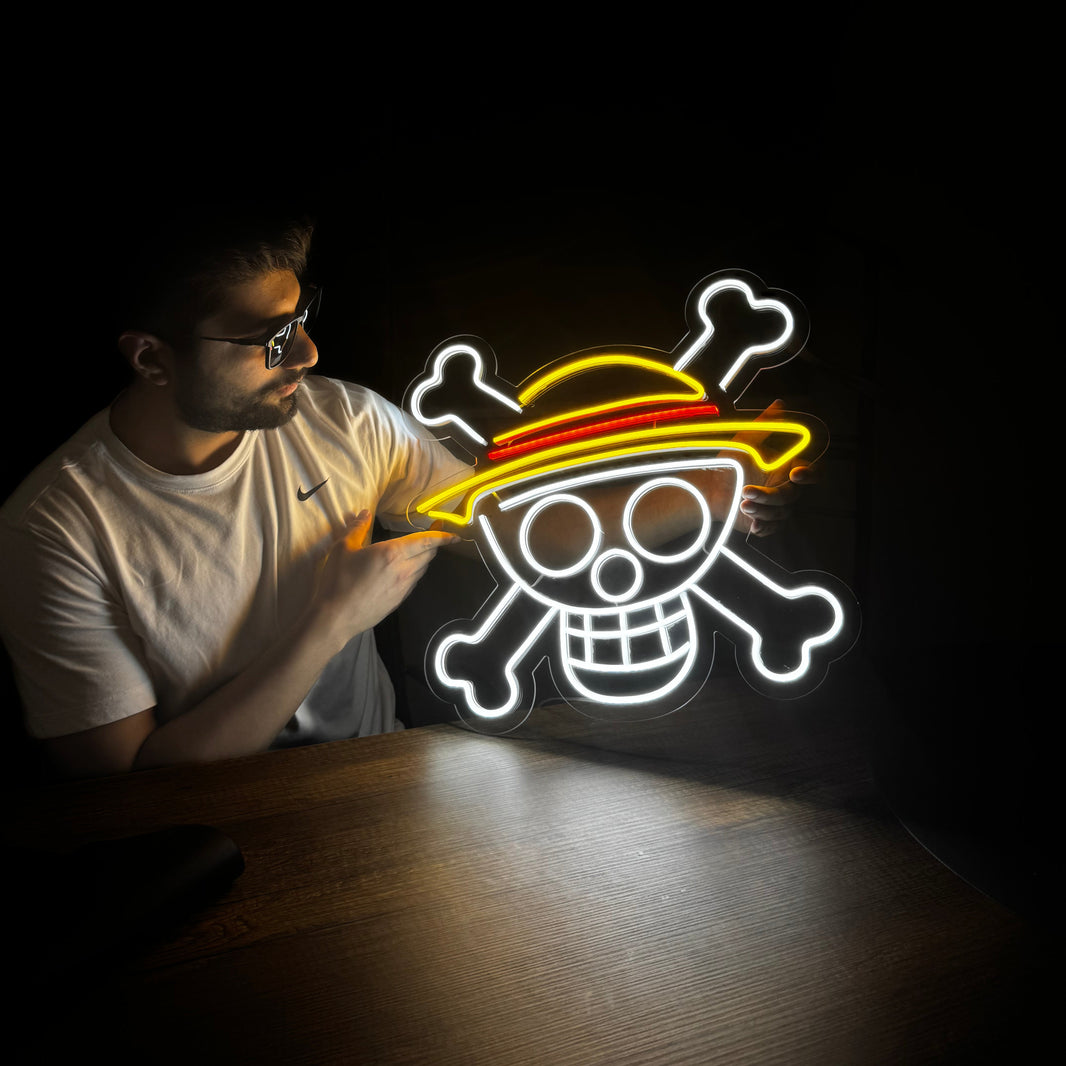 One Piece Logo Neon LED Dekor