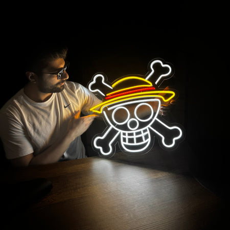 One Piece Logo Neon LED Dekor
