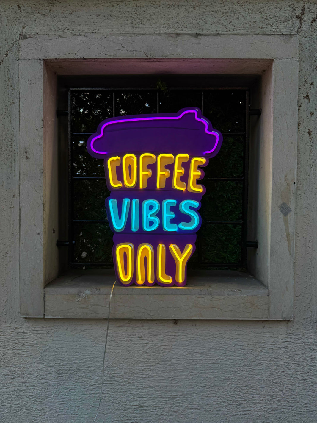 Coffee Vibes Only Neon LED Dekor Aydınlatma