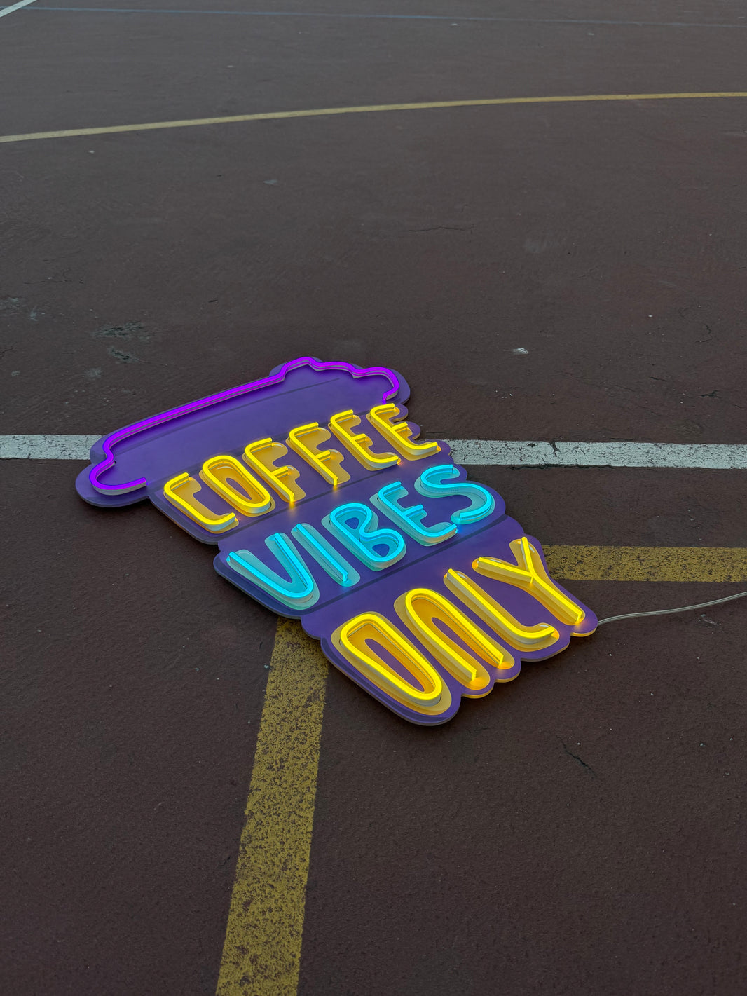 Coffee Vibes Only Neon LED Dekor Aydınlatma