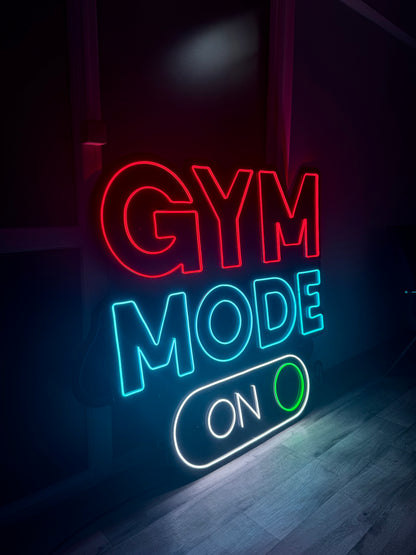 Gym Mode On Neon LED Dekor