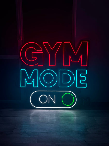 Gym Mode On Neon LED Dekor