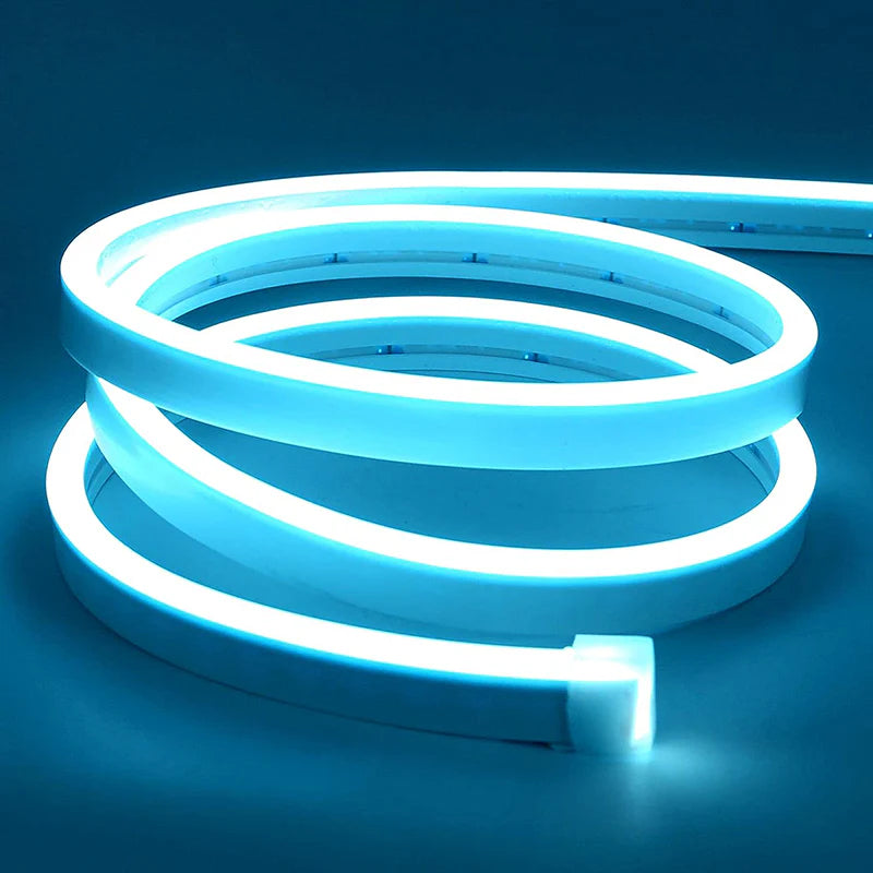 1 CM KESİLEBİLEN BUZ MAVİSİ NEON LED 12V 6MM