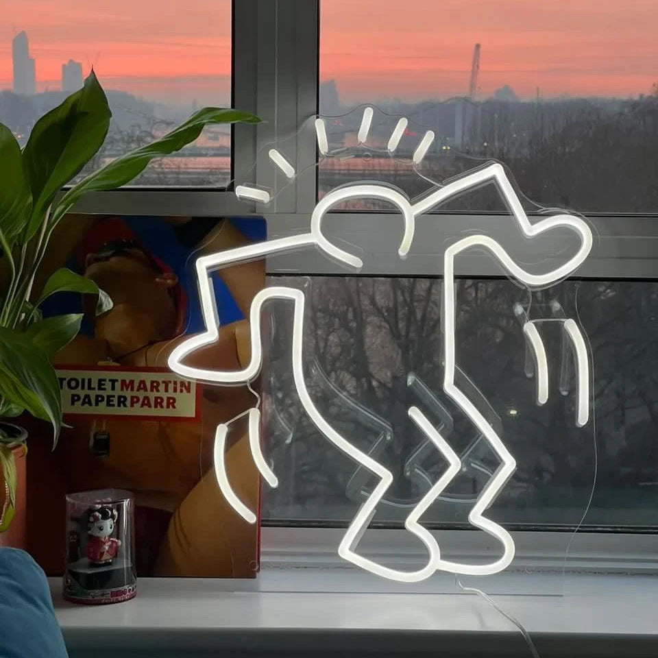 Dancing Man Neon Led Işık – Beyaz