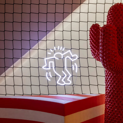 Dancing Man Neon Led Işık – Beyaz