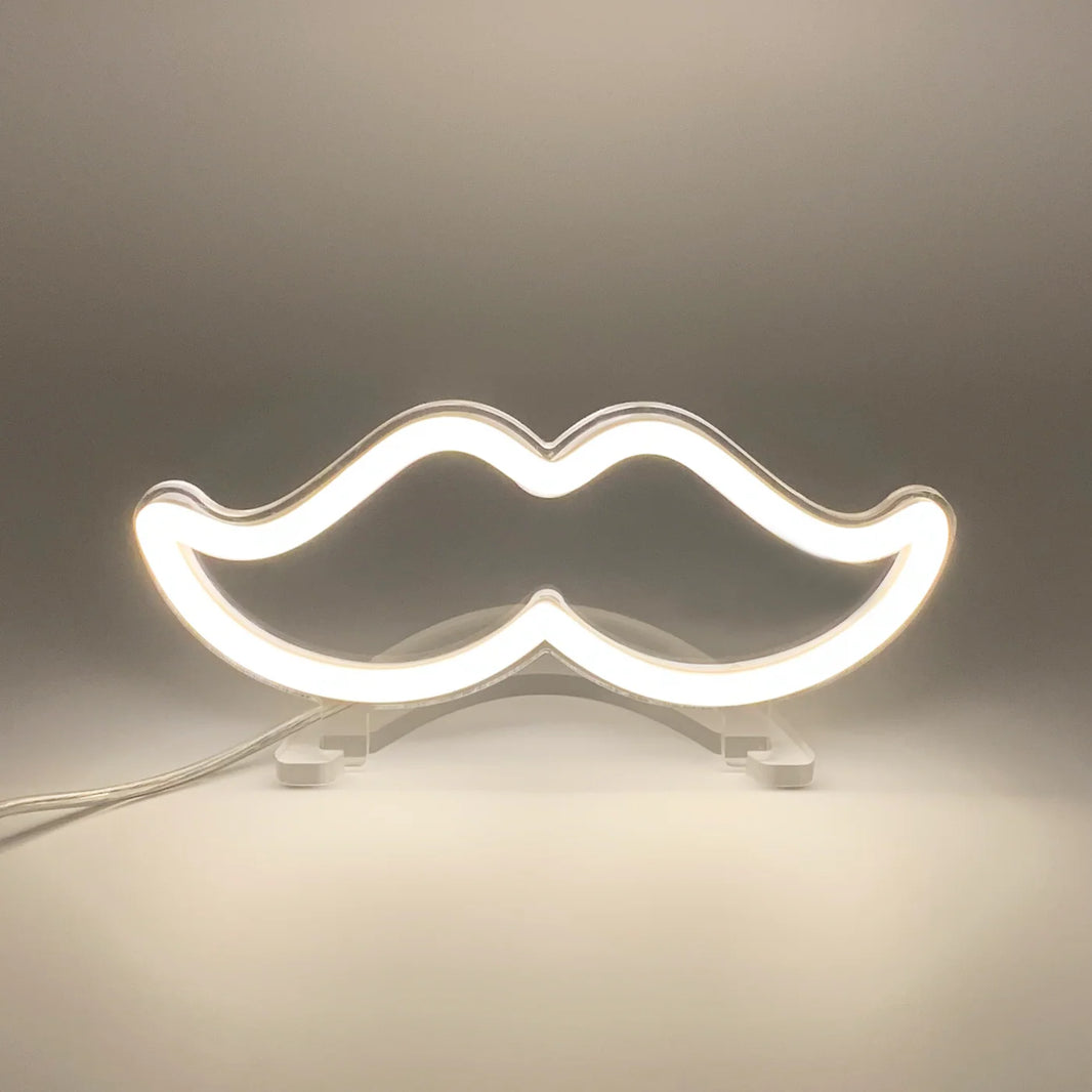 Mini Bıyık Neon Led Işık