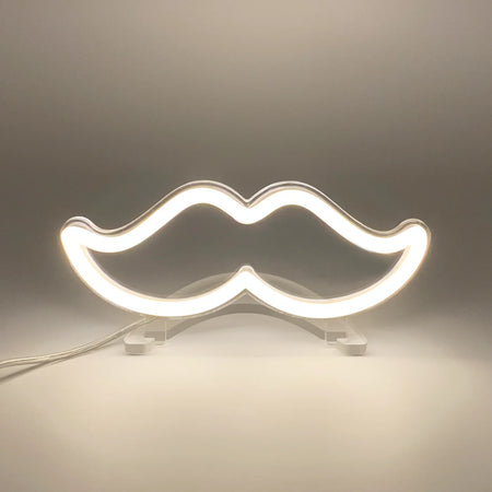 Mini Bıyık Neon Led Işık