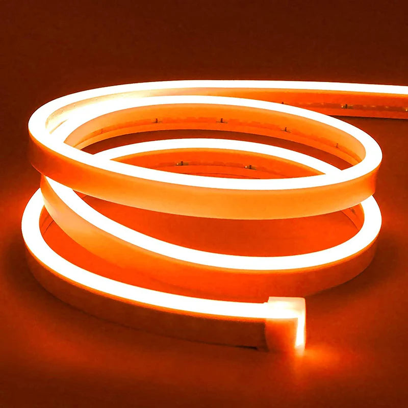 1 CM KESİLEBİLEN TURUNCU NEON LED 12V 6MM