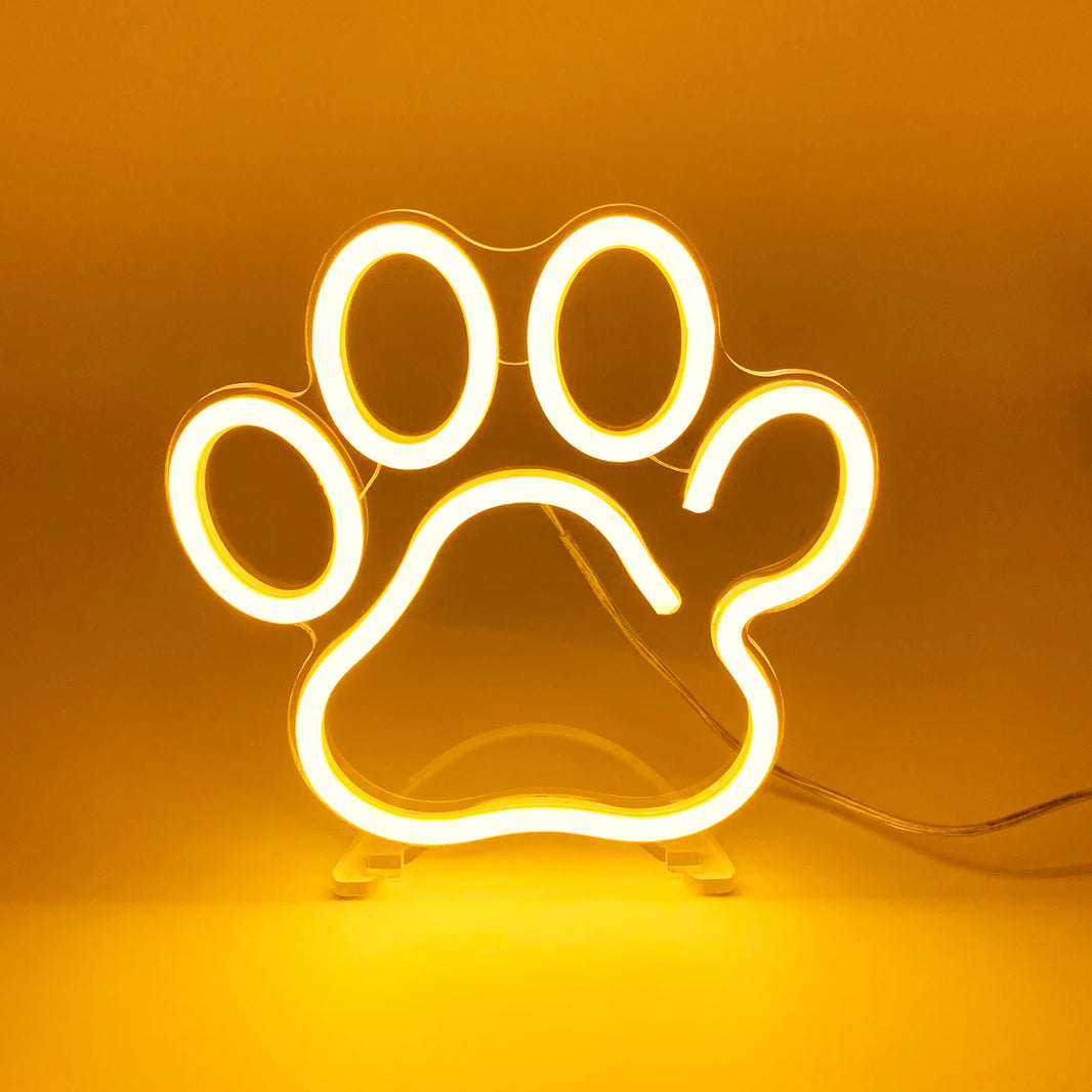 Mini Köpek Patisi Neon Led Işık
