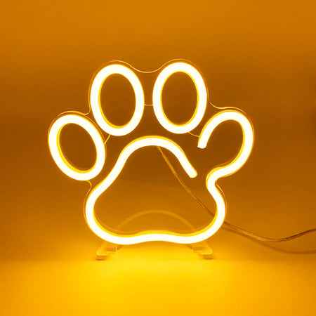 Mini Köpek Patisi Neon Led Işık