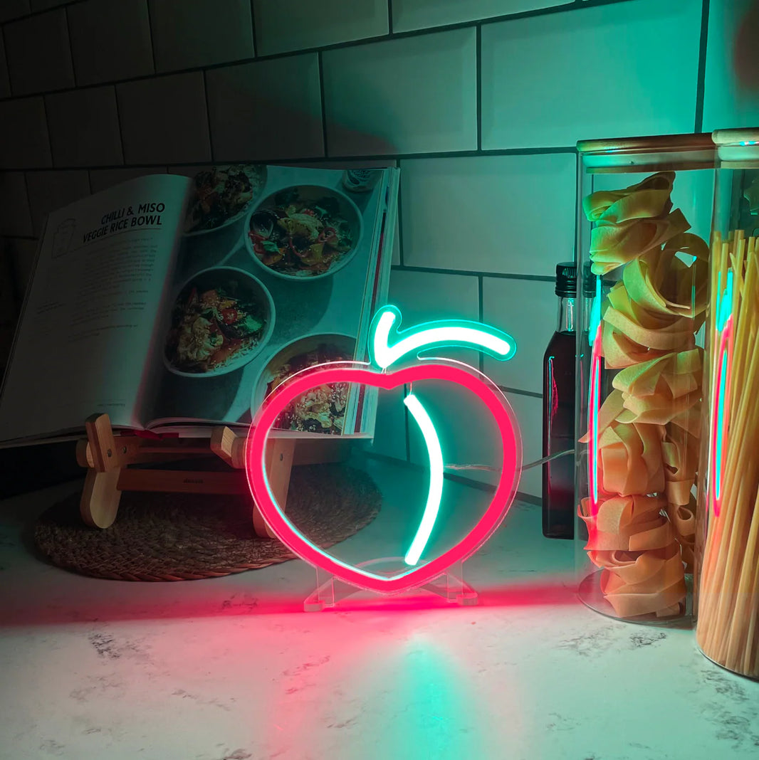 Mini Şeftali Neon Led Işık
