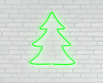 Noel Ağacı Neon Işıklı Yılbaşı Dekorasyonu
