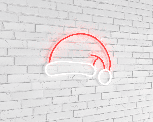 Yılbaşı Şapkası Neon Işıklı Yılbaşı Dekorasyonu