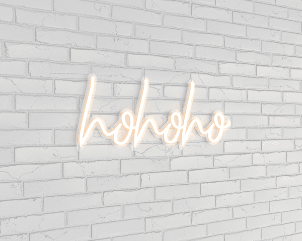 hohoho Neon Işıklı Yılbaşı Dekorasyonu