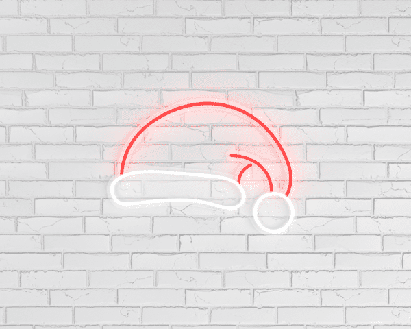 Yılbaşı Şapkası Neon Işıklı Yılbaşı Dekorasyonu