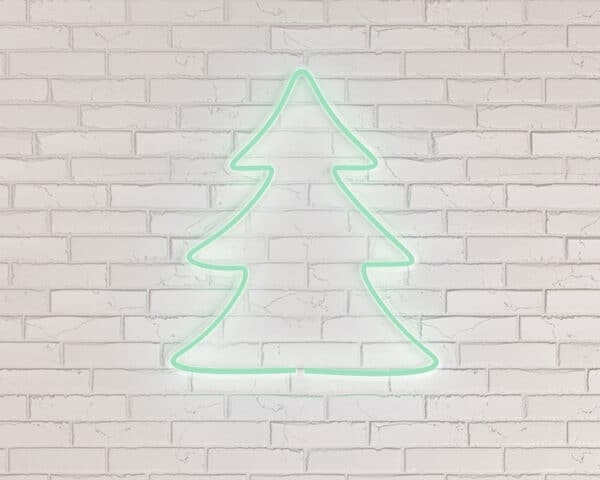 Noel Ağacı Neon Işıklı Yılbaşı Dekorasyonu