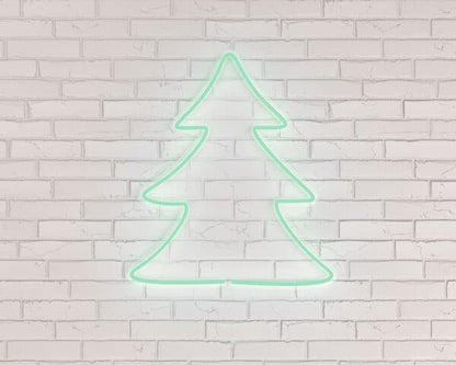 Noel Ağacı Neon Işıklı Yılbaşı Dekorasyonu