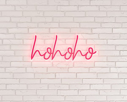 hohoho Neon Işıklı Yılbaşı Dekorasyonu