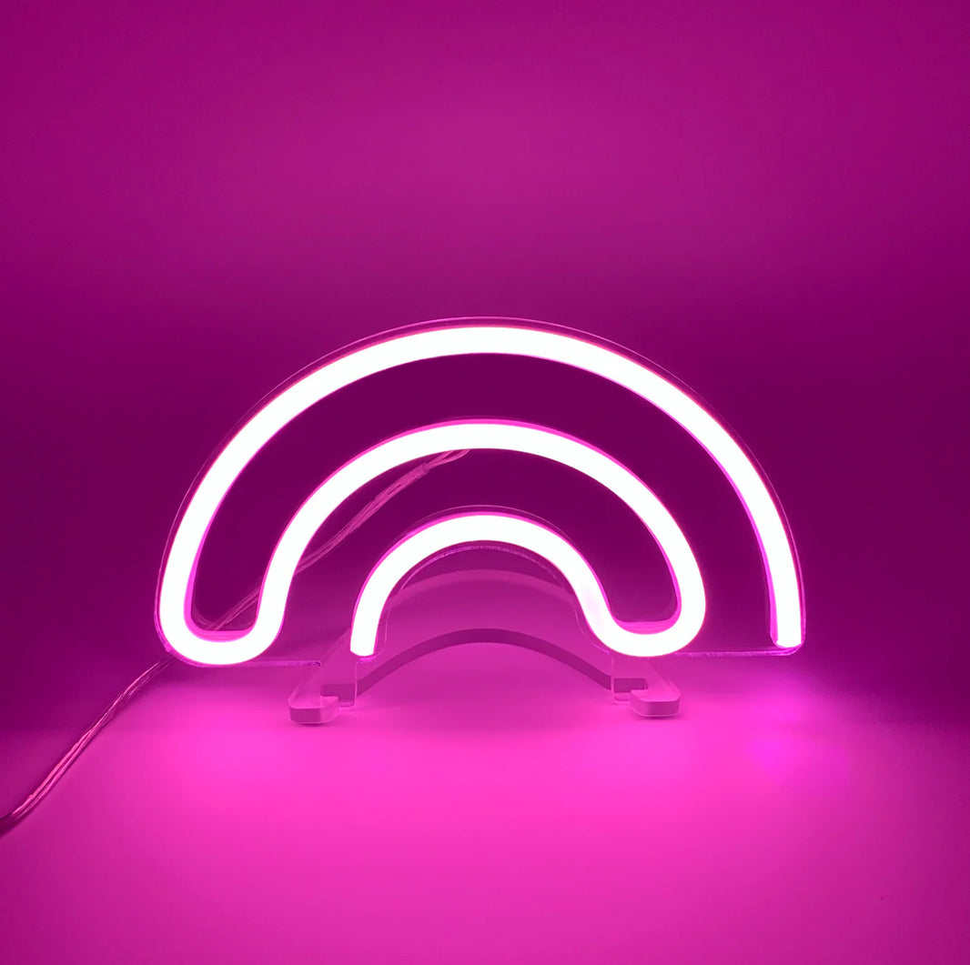 Pembe Gökkuşağı Neon Led Işık