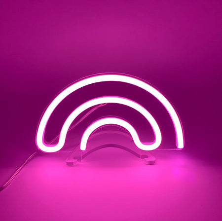 Pembe Gökkuşağı Neon Led Işık