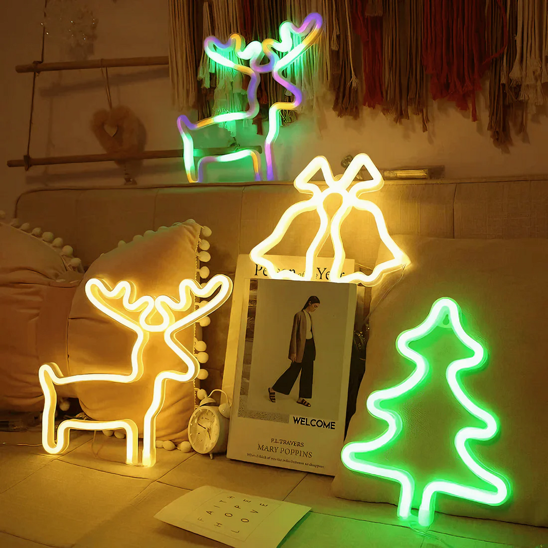 Yılbaşı Neon Ürün Paketi 4  parça