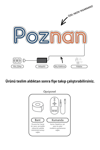 Yılbaşı Temalı Çorap Dekor Işık Neon LED