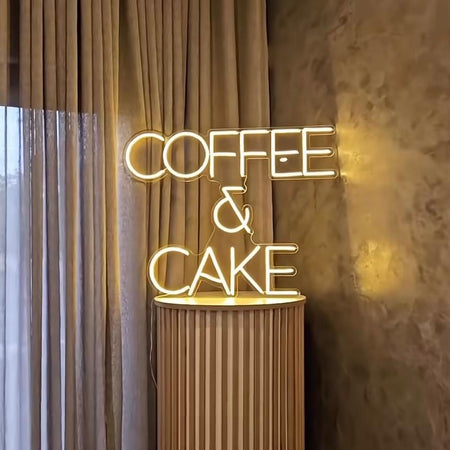 Coffee & Cake Neon LED Dekor Aydınlatma