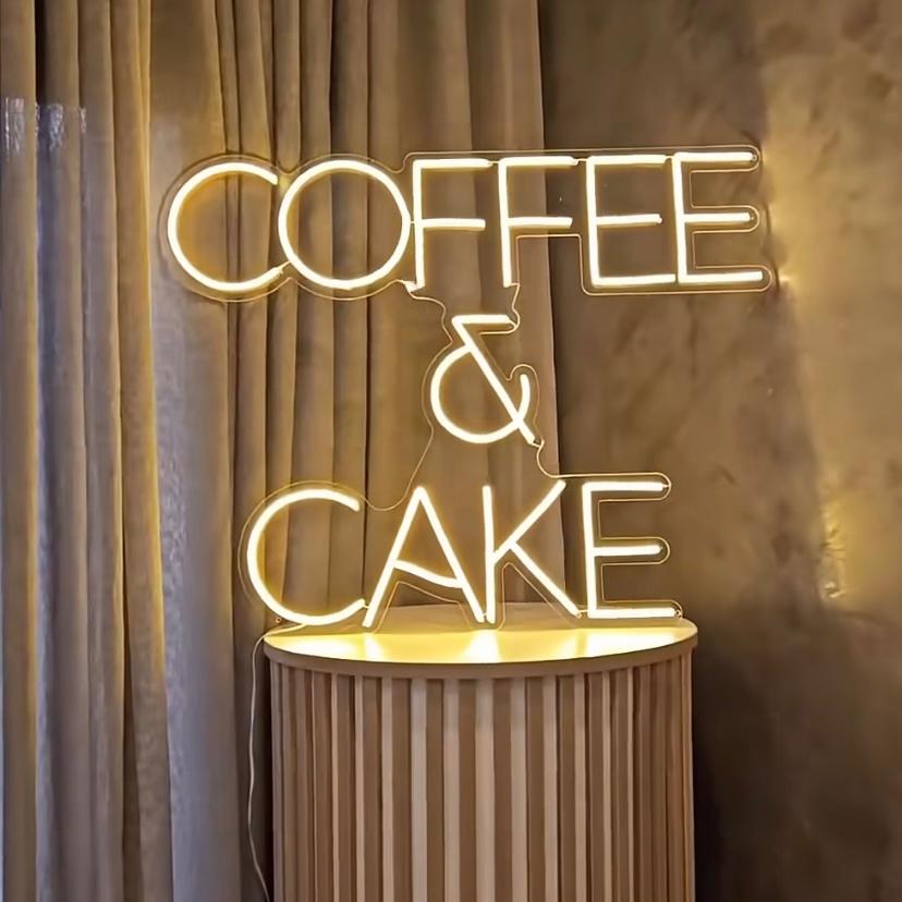 Coffee & Cake Neon LED Dekor Aydınlatma