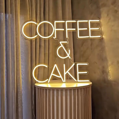 Coffee & Cake Neon LED Dekor Aydınlatma