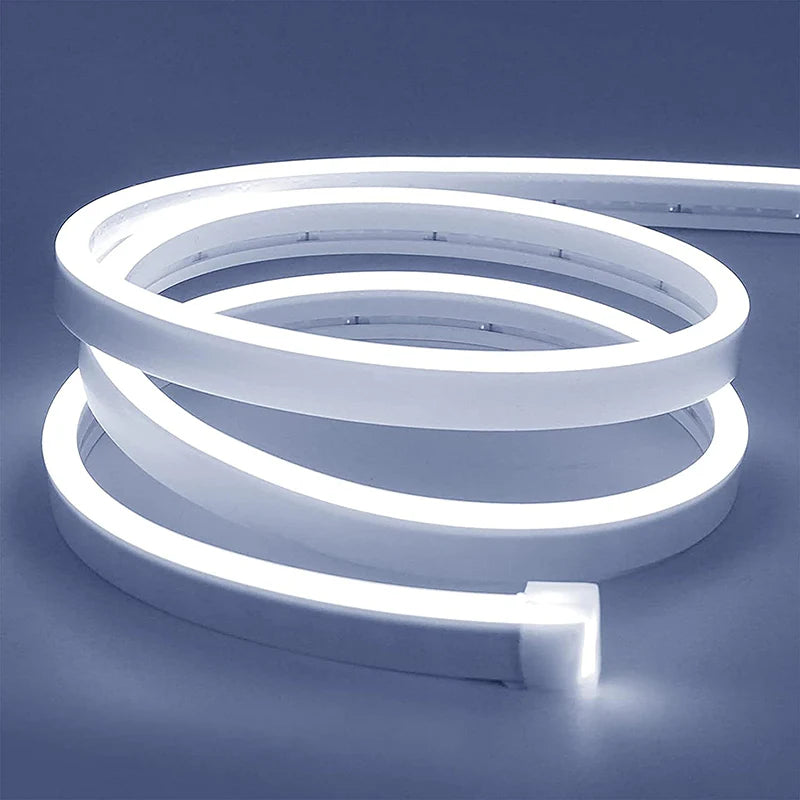 1 CM KESİLEBİLEN BEYAZ NEON LED 12V 6MM