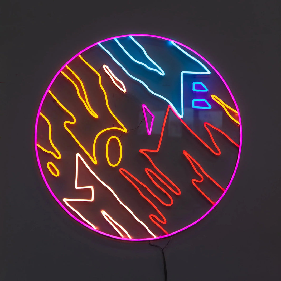 Renkli Love Neon Led | Sanatsal Dekoratif Duvar Aydınlatması