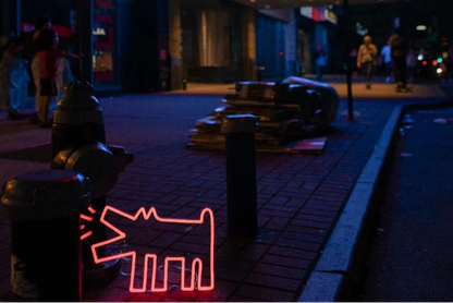 Havlayan Köpek Neon Işık | Modern Dekoratif LED (Kırmızı)